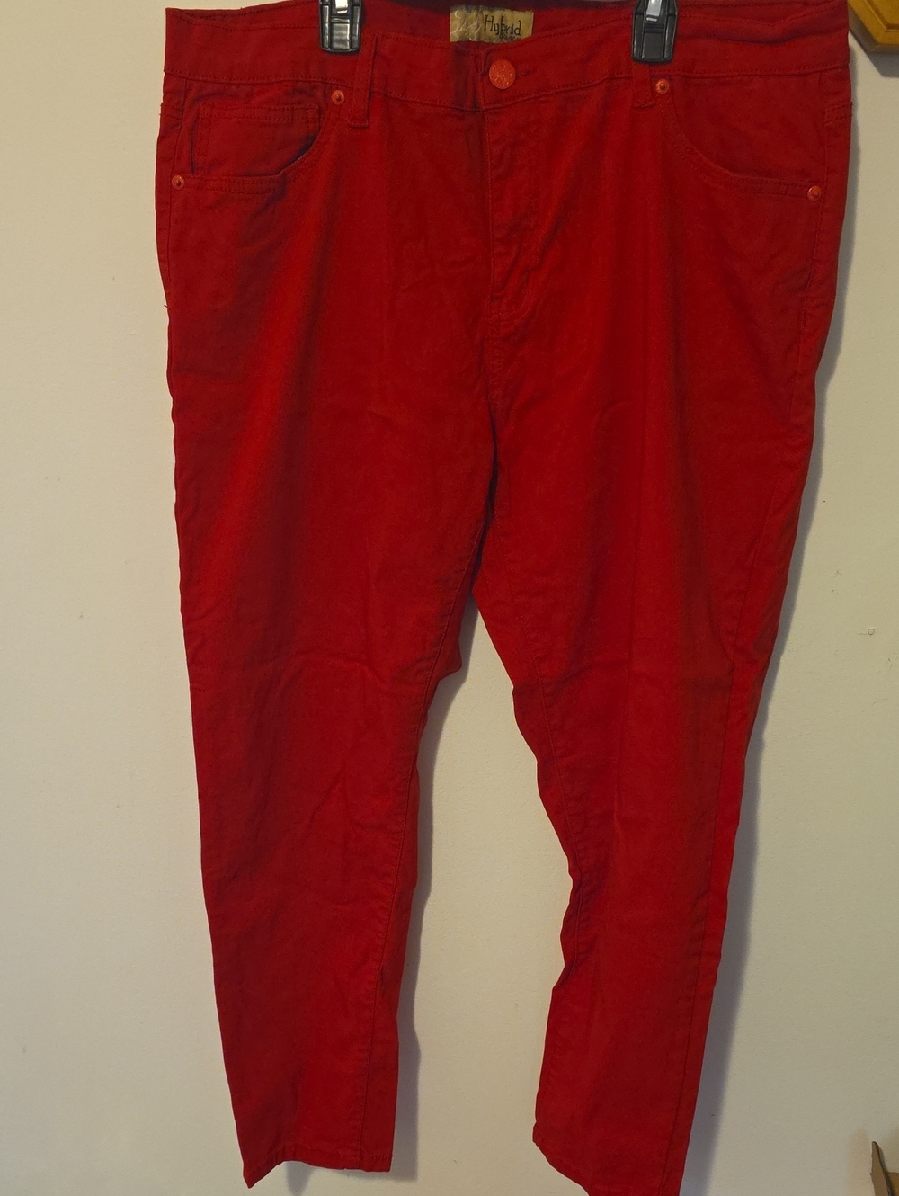 Hybrid & company Bright Red Women's Casual Trousers